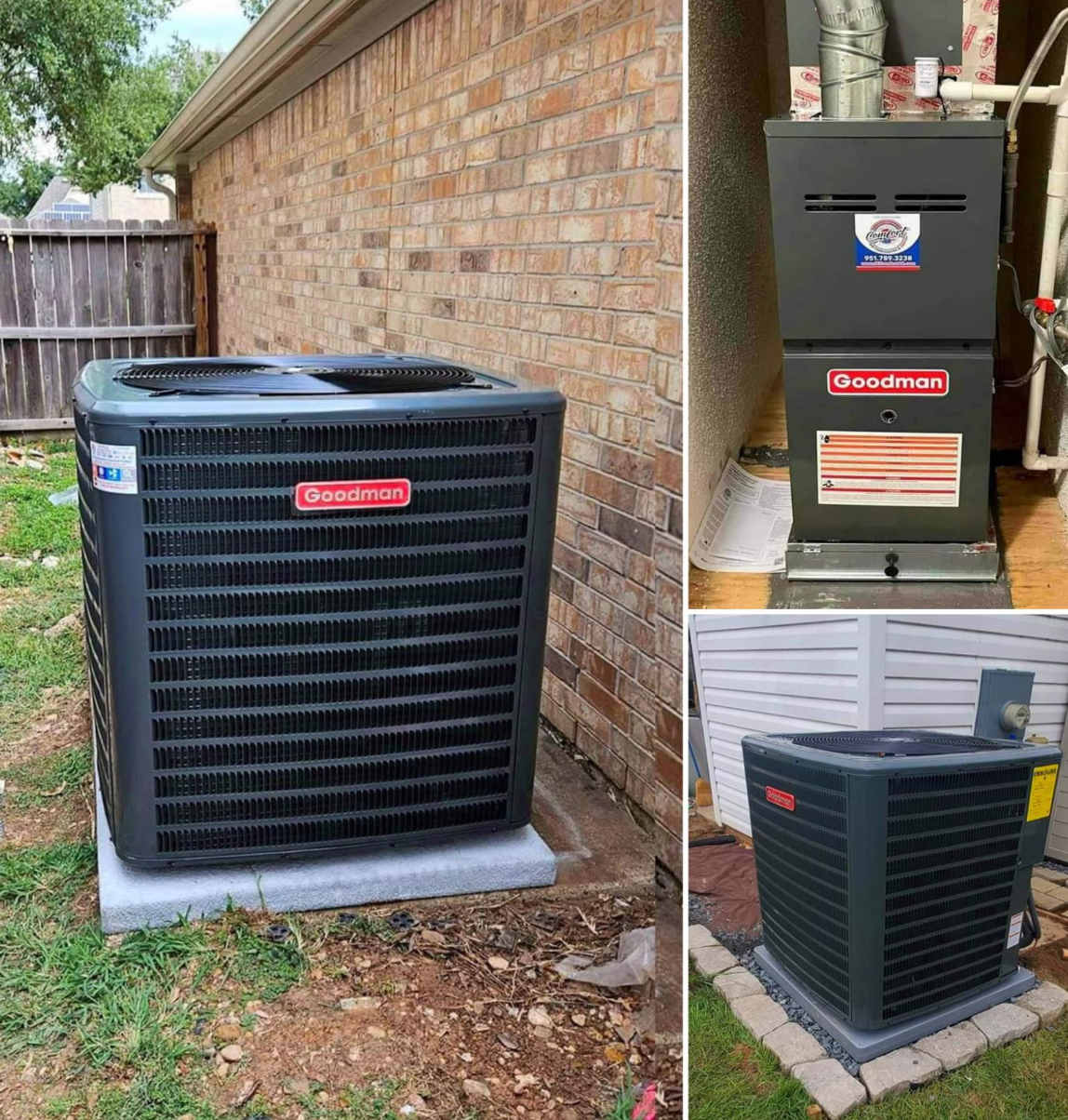 Goodman AC condenser and gas furnace install completed by TrueLocalPros HVAC pro